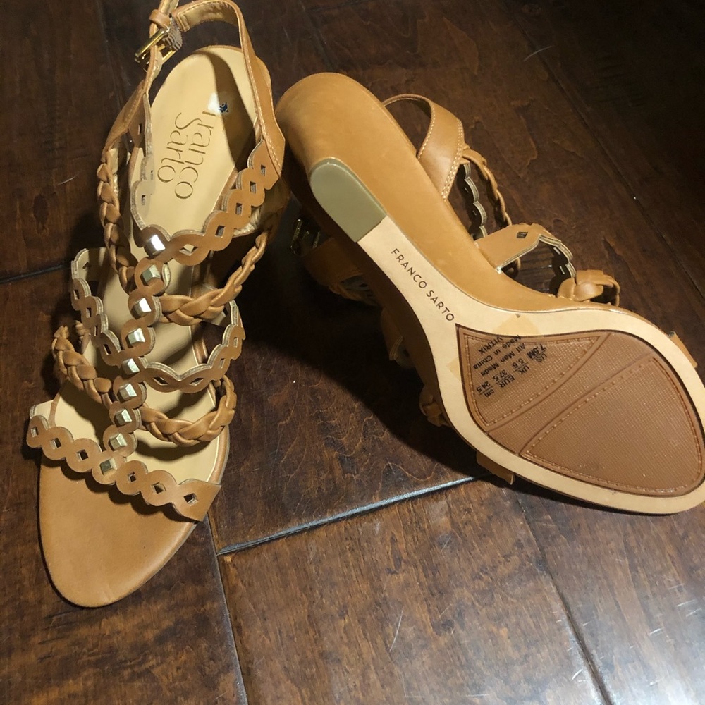 Franco Sarto sandals wedge 7.5